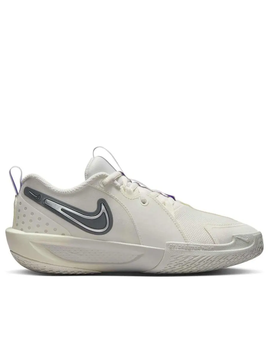 Кроссовки (GS) Nike Air Zoom GT Cut 3 'Sail Light Bone Metallic Silver Smoke Grey' — изображение 2 из 6, бежевый