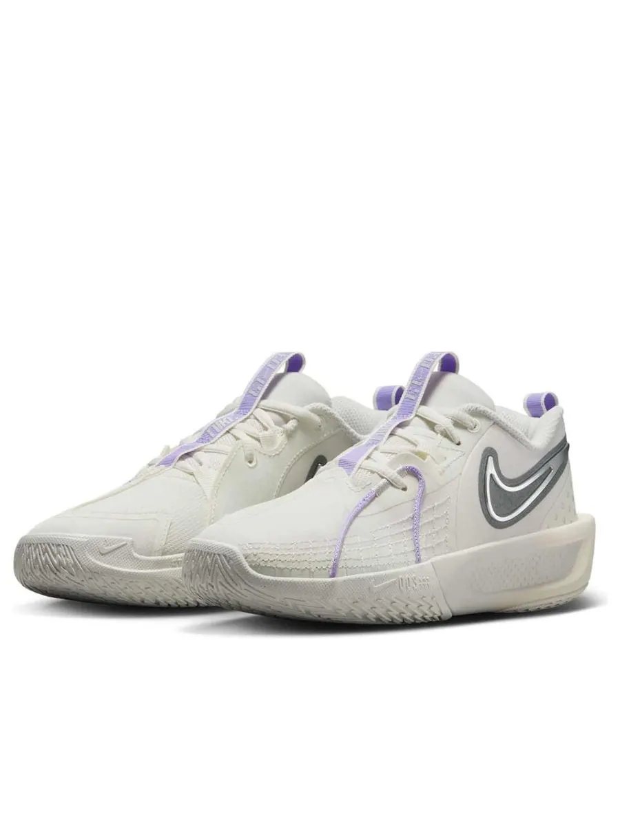 Кроссовки (GS) Nike Air Zoom GT Cut 3 'Sail Light Bone Metallic Silver Smoke Grey' — изображение 3 из 6, бежевый