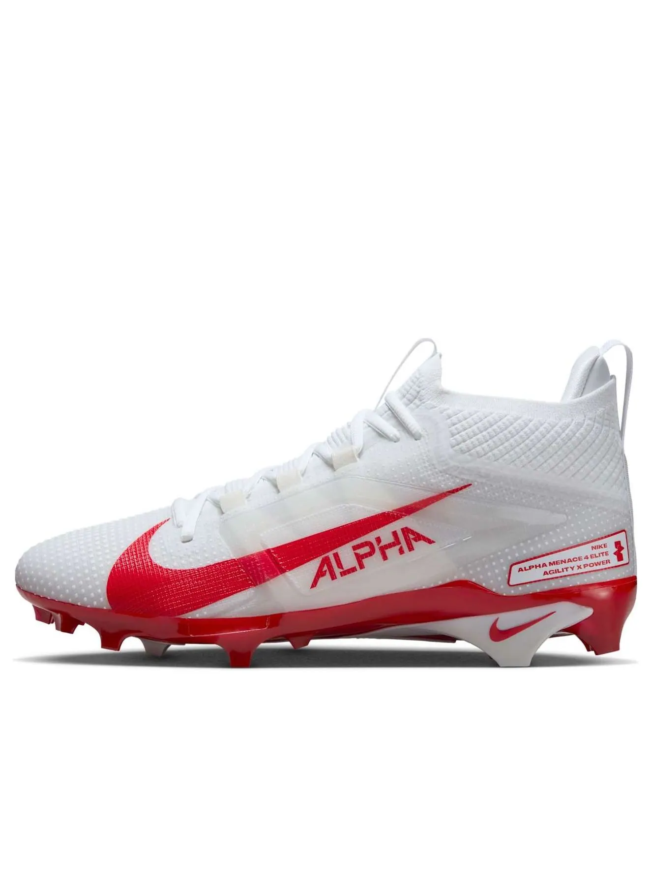 Кроссовки Nike Alpha Menace 4 Elite 'White University Red Photon Dust' — изображение 1 из 6, белый/красный//красный