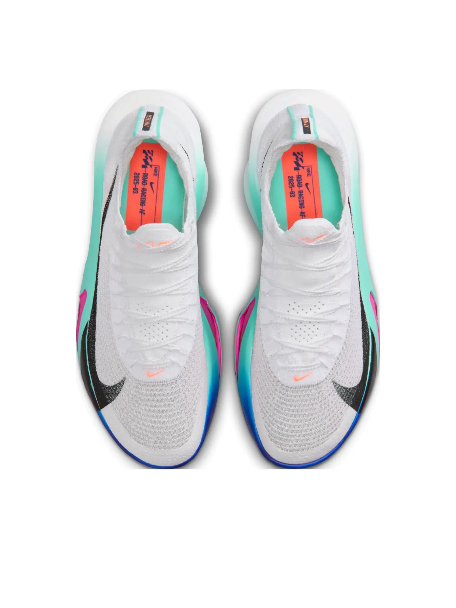 Кроссовки Nike Air Zoom Alphafly Next% 3 'White Hyper Turquoise Concord' — изображение 3 из 6, белый