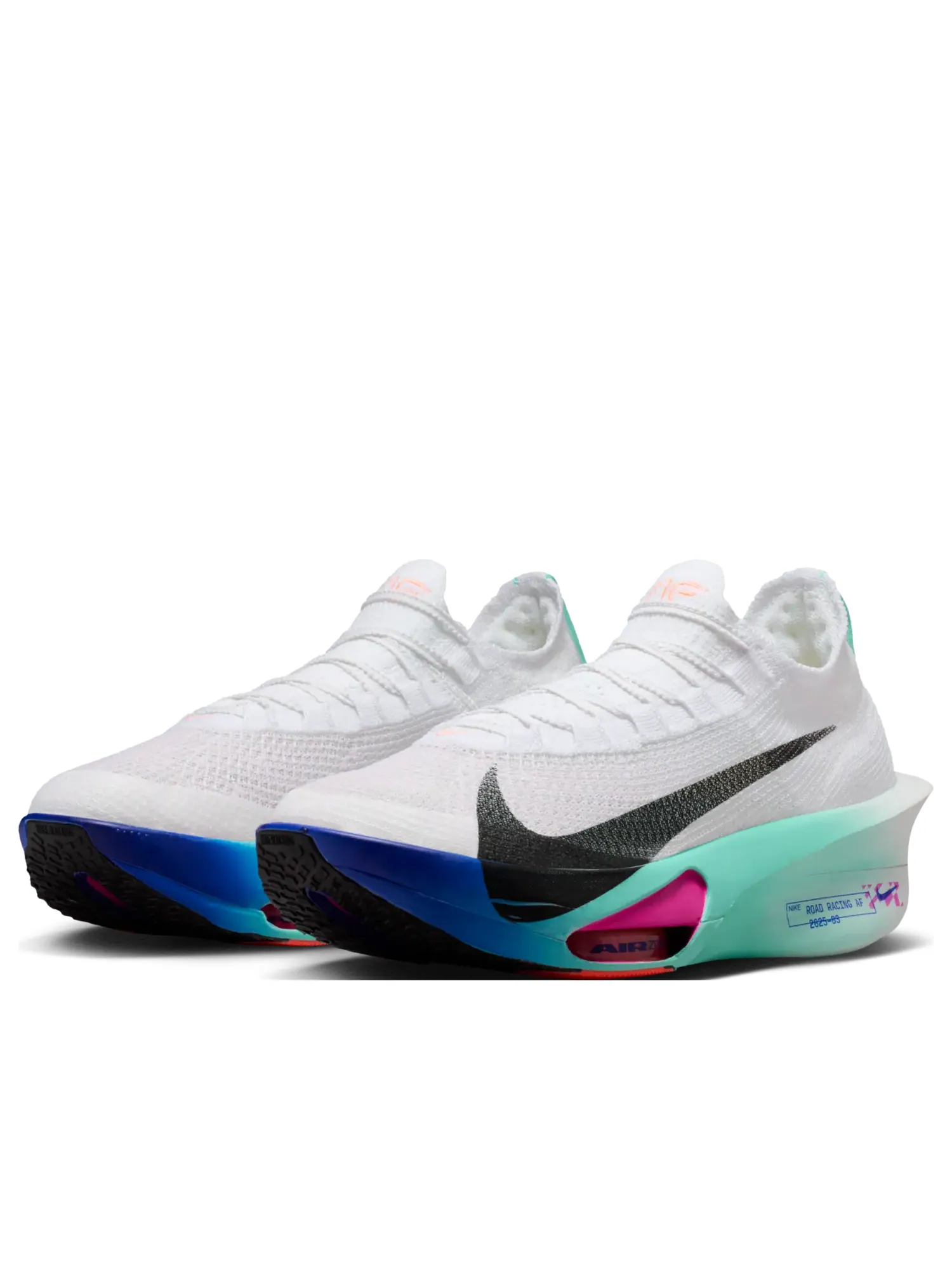 Кроссовки Nike Air Zoom Alphafly Next% 3 'White Hyper Turquoise Concord' — изображение 4 из 6, белый