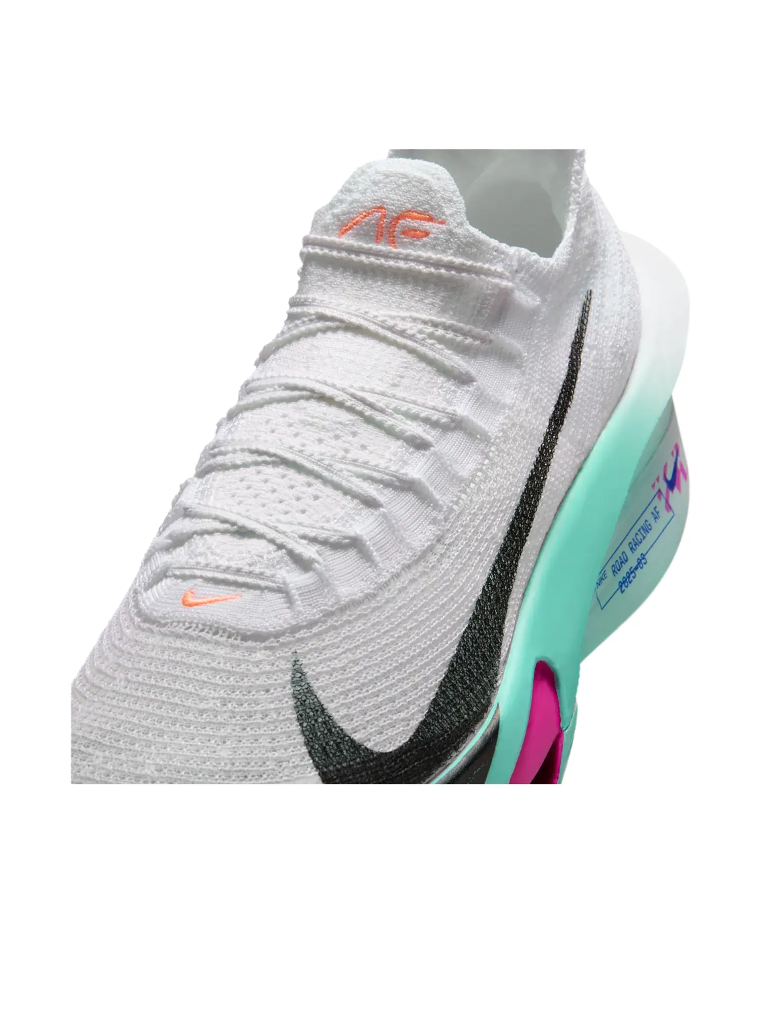 Кроссовки Nike Air Zoom Alphafly Next% 3 'White Hyper Turquoise Concord' — изображение 6 из 6, белый