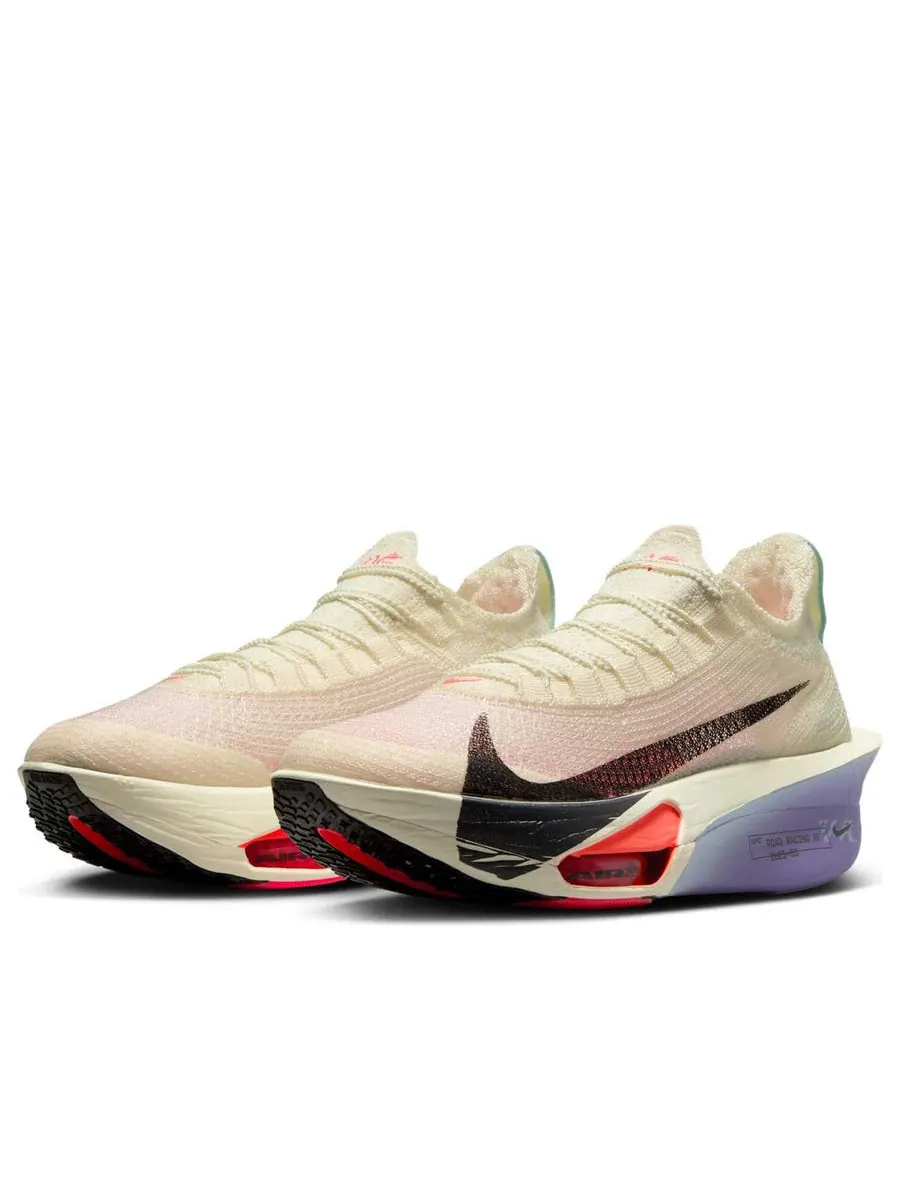 Кроссовки (WMNS) Nike Air Zoom Alphafly NEXT% 3 'Coconut Milk Off Noir Dusty Amethyst Hot Lava' — изображение 3 из 6, бежевый