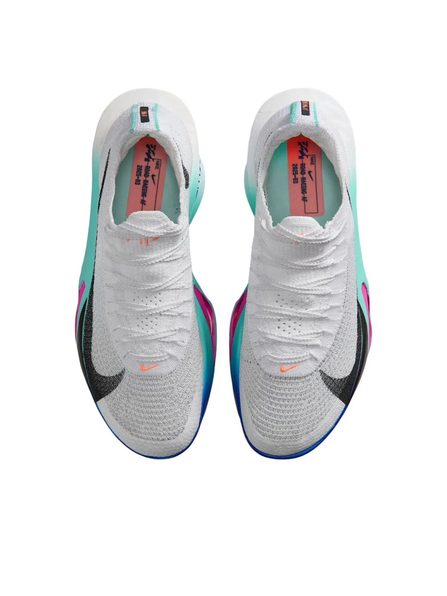 Кроссовки (WMNS) Nike Air Zoom Alphafly Next% 3 'Wihte Hyper Turquoise Concord' — изображение 2 из 6, белый