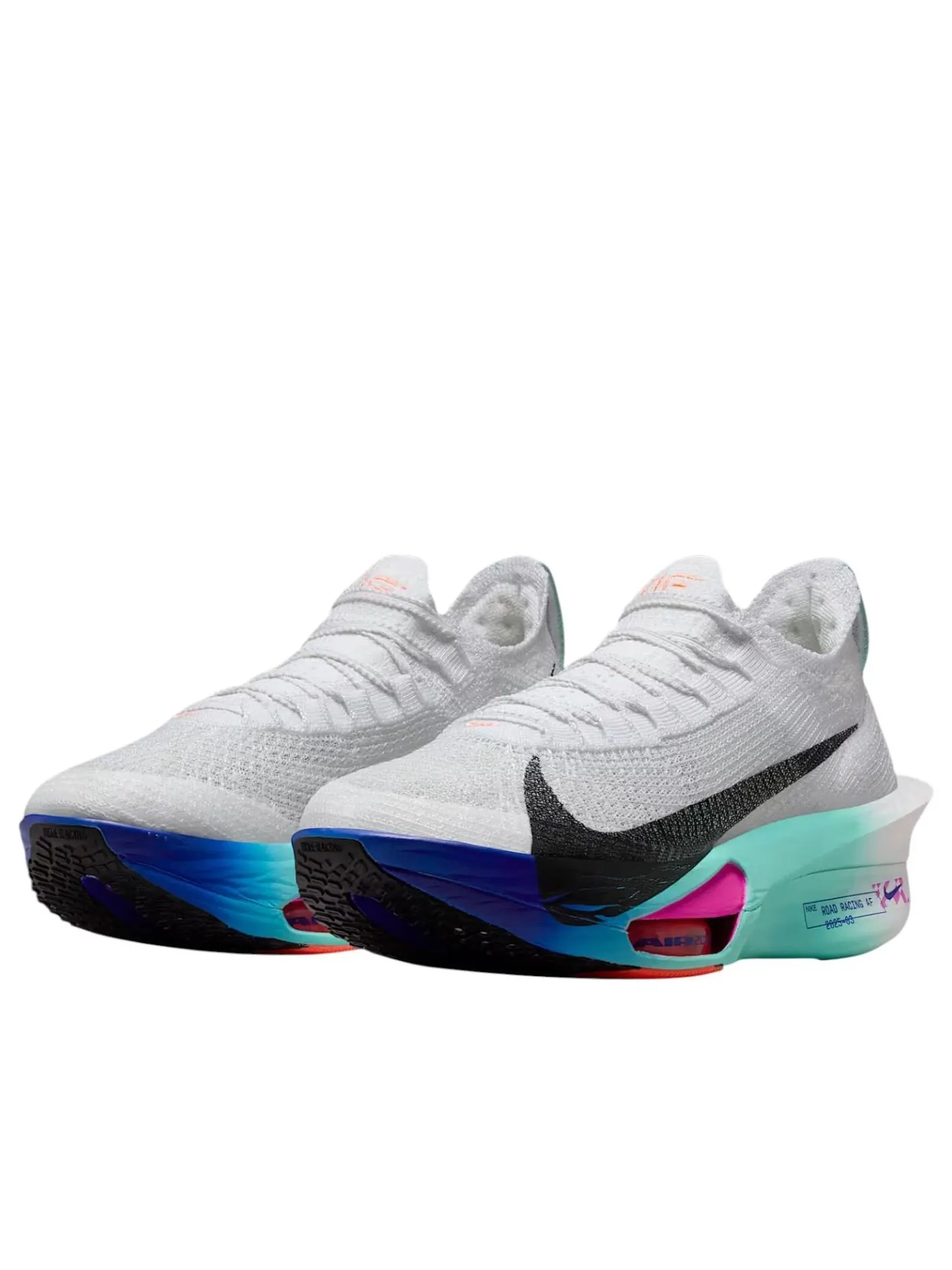Кроссовки (WMNS) Nike Air Zoom Alphafly Next% 3 'Wihte Hyper Turquoise Concord' — изображение 3 из 6, белый