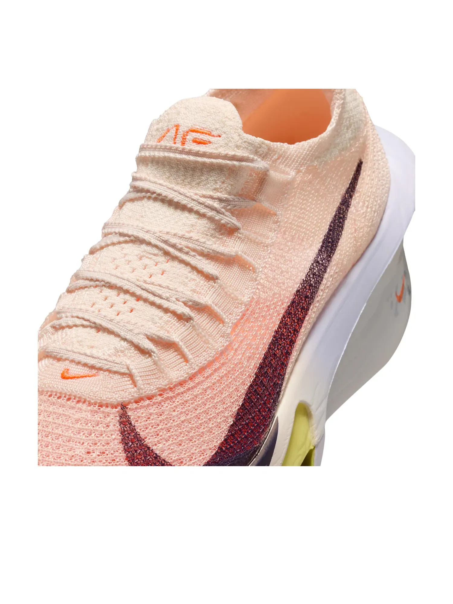 Женские кроссовки для бега с завязками Nike Alphafly 3 — изображение 6 из 7, оранжевый