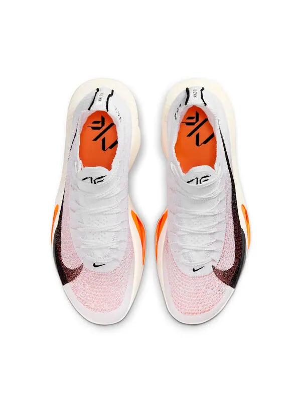 Кроссовки (WMNS) Nike Air Zoom Alphafly 3 'Prototype' — изображение 3 из 4, белый/черный//оранжевый