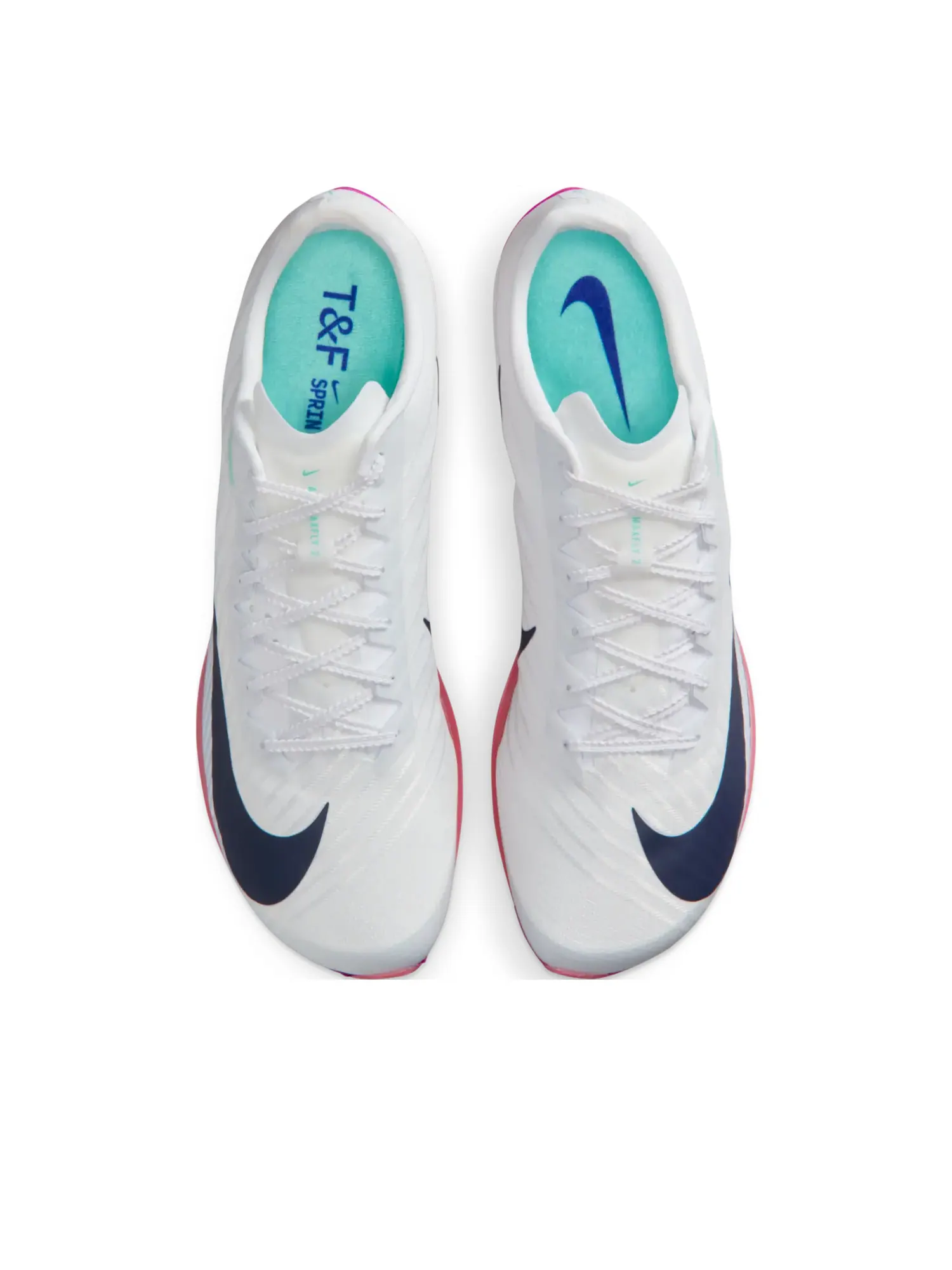Кроссовки Nike Maxfly 2 'White Obsidian Bright Crimson' — изображение 2 из 6, белый