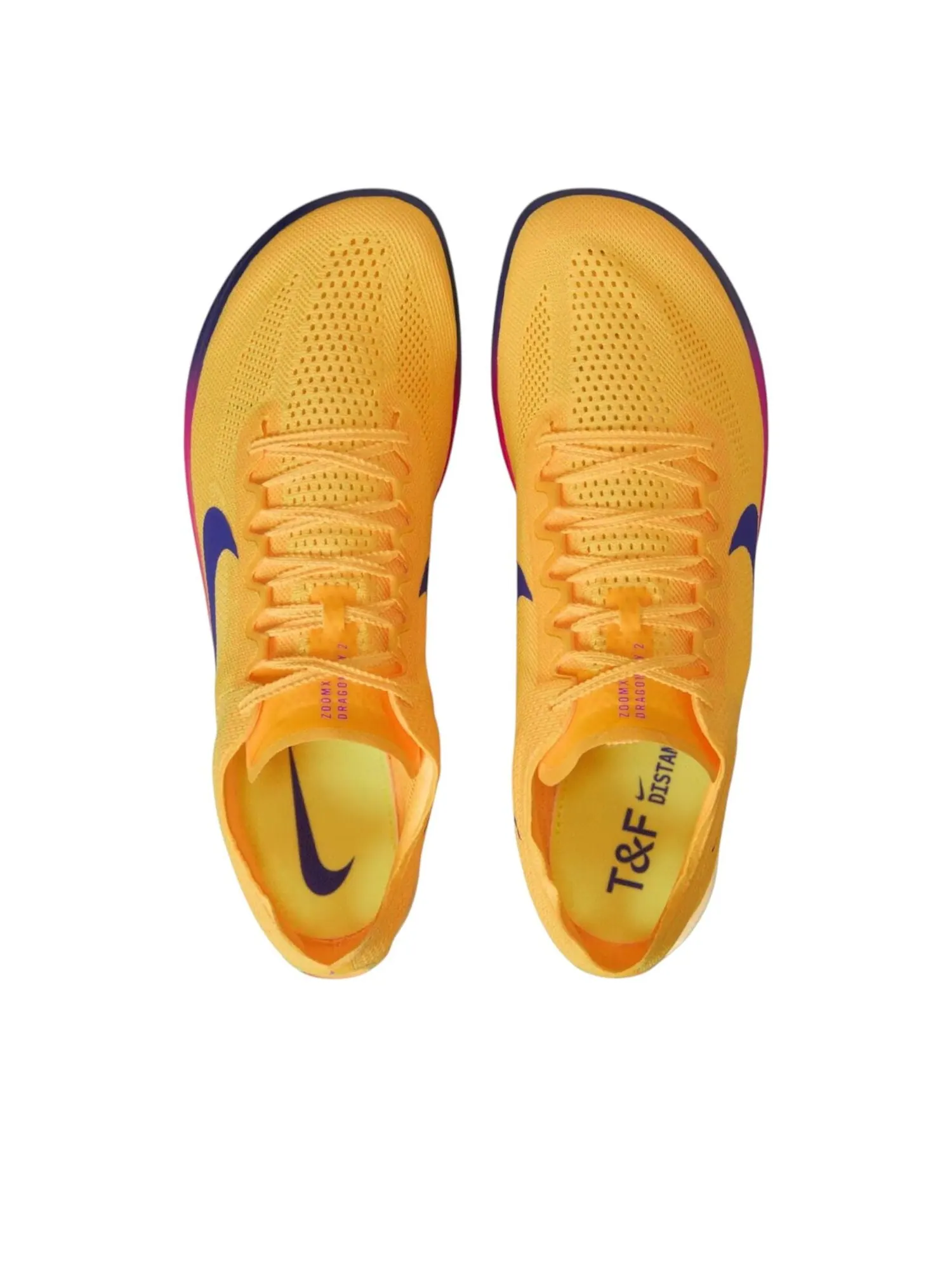 Кроссовки Nike ZoomX Dragonfly 2 'Citron Pulse Indigo Burst' — изображение 2 из 5, желтый