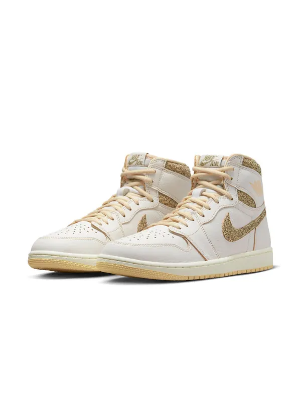 Кроссовки 1 retro high og 'craft vibrations of naija' Air Jordan — изображение 2 из 4, бледный-черный