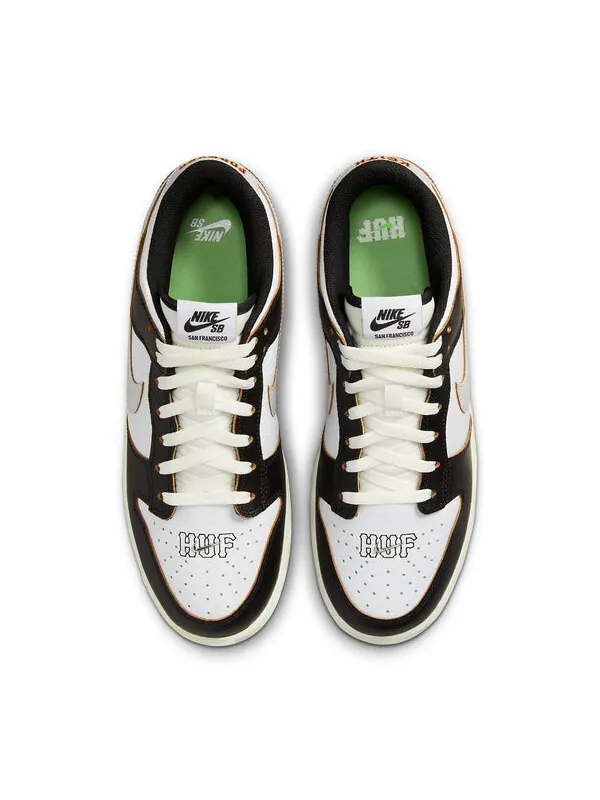 Кроссовки x huf sb dunk low Nike — изображение 4 из 4, белый/черный