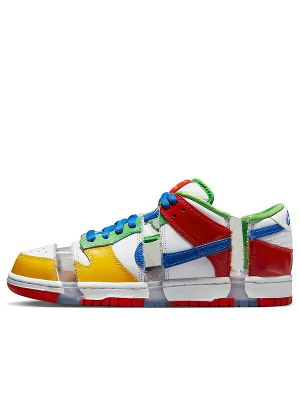 Кроссовки sb dunk low 'sandy bodecker' Nike — изображение 1 из 4, белый/желтый/синий