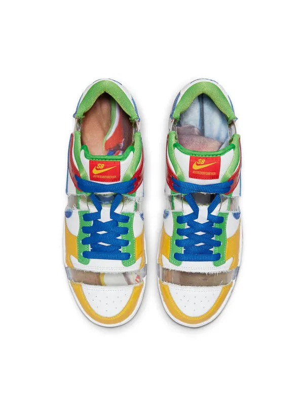 Кроссовки sb dunk low 'sandy bodecker' Nike — изображение 4 из 4, белый/желтый/синий