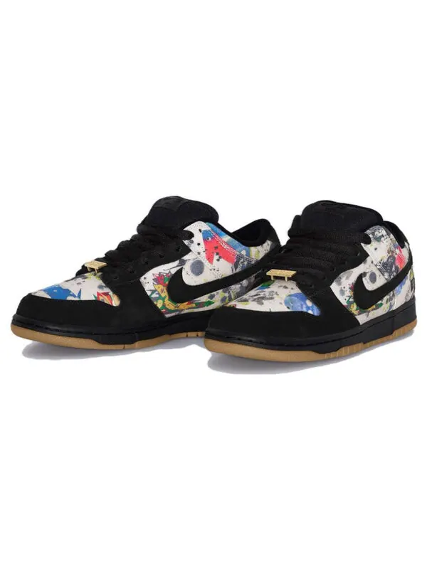 Кроссовки x supreme sb dunk low Nike — изображение 2 из 4, черный/черный-мульти