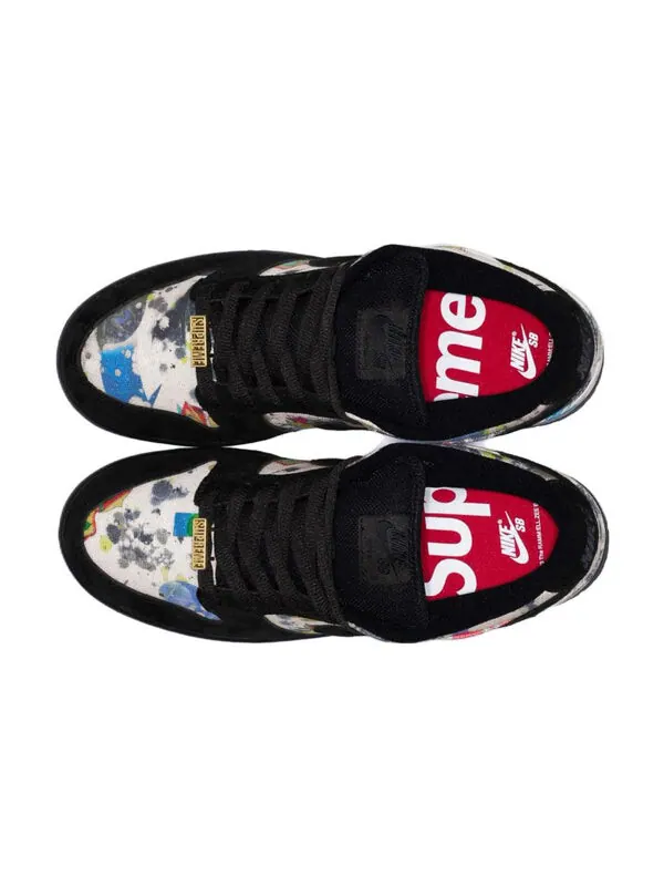 Кроссовки x supreme sb dunk low Nike — изображение 3 из 4, черный/черный-мульти