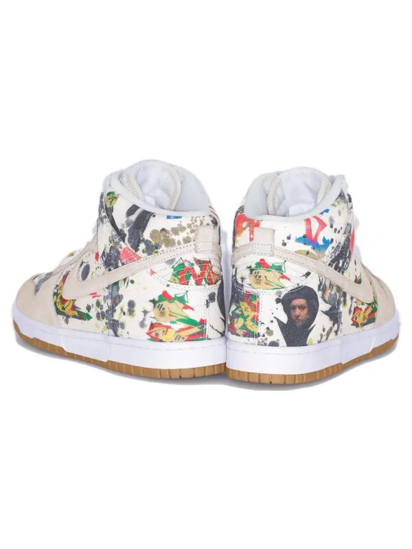 Кроссовки x supreme sb dunk high og qs 'rammellzee' Nike — изображение 4 из 4, белый/белый-мульти