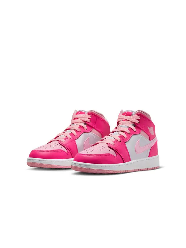 Кроссовки 1 средние Air Jordan — изображение 2 из 4, белый/розовый/розовый