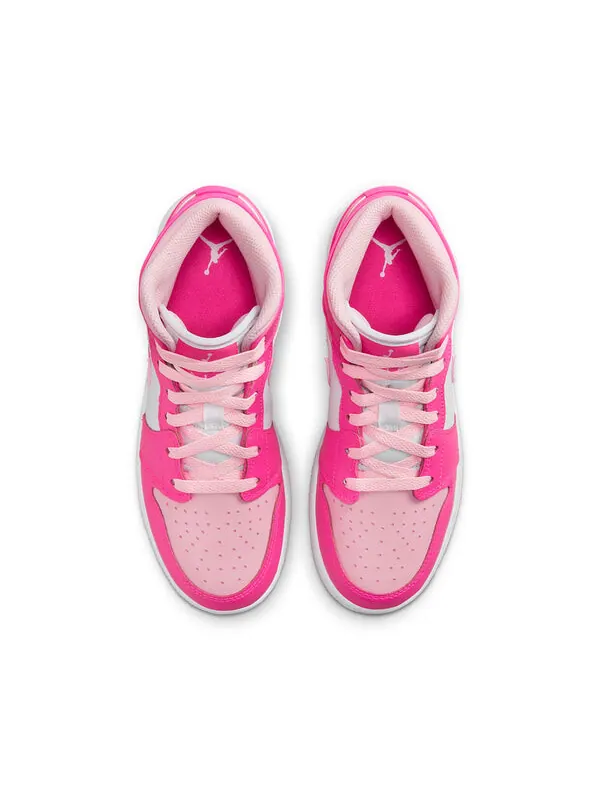 Кроссовки 1 средние Air Jordan — изображение 3 из 4, белый/розовый/розовый