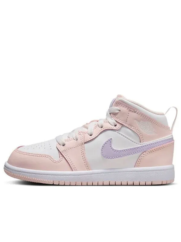 Кроссовки 1 средние Air Jordan — изображение 1 из 4, розовый/белый/фиолетовый