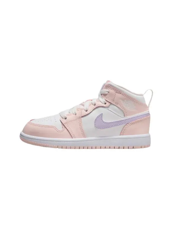 Кроссовки 1 средние Air Jordan — изображение 2 из 4, розовый/белый/фиолетовый