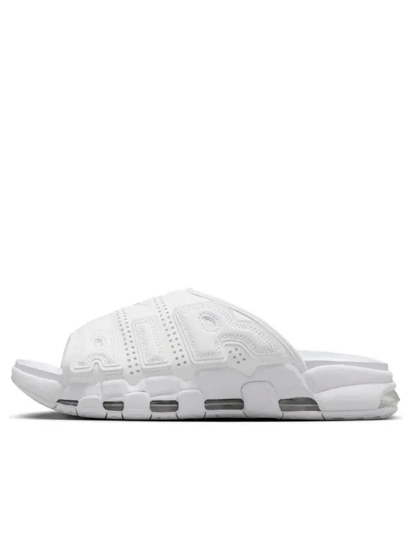 Тапочки air more uptempo slides 'triple white' Nike — изображение 1 из 4, белый/белый
