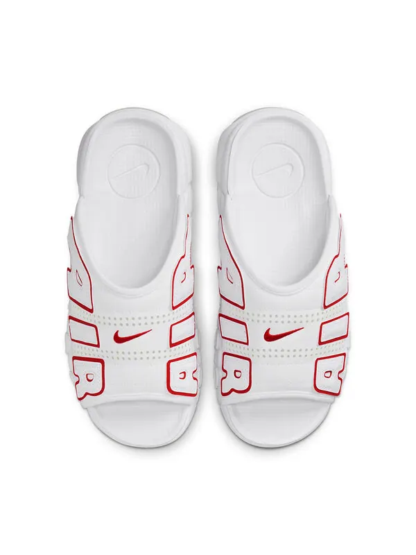 Тапочки air more uptempo slide 'white red' Nike — изображение 3 из 4, белый/красный