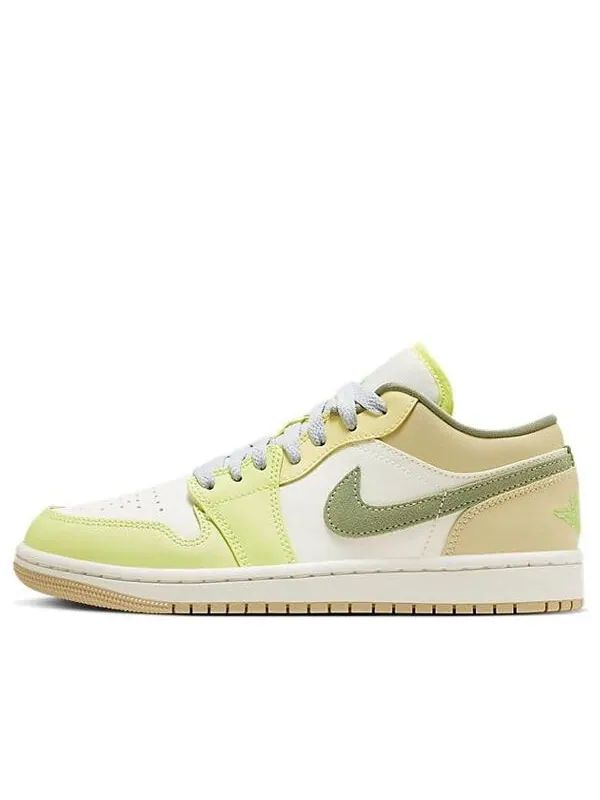 Кроссовки 1 low 'sail oil green light lemon' Air Jordan — изображение 1 из 4, желтый