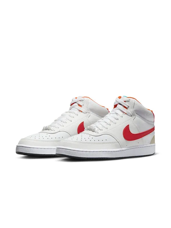 Кроссовки court vision mid next nature 'leap high' Nike — изображение 3 из 4, белый/белый//красный
