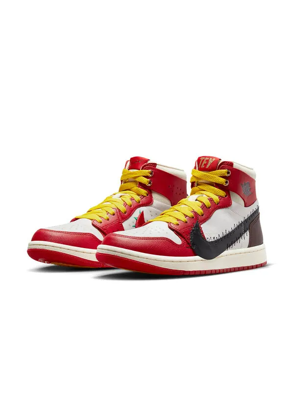 Кроссовки 1 высокие zoom air cmft 2 Air Jordan — изображение 2 из 4, красный/черный-белый