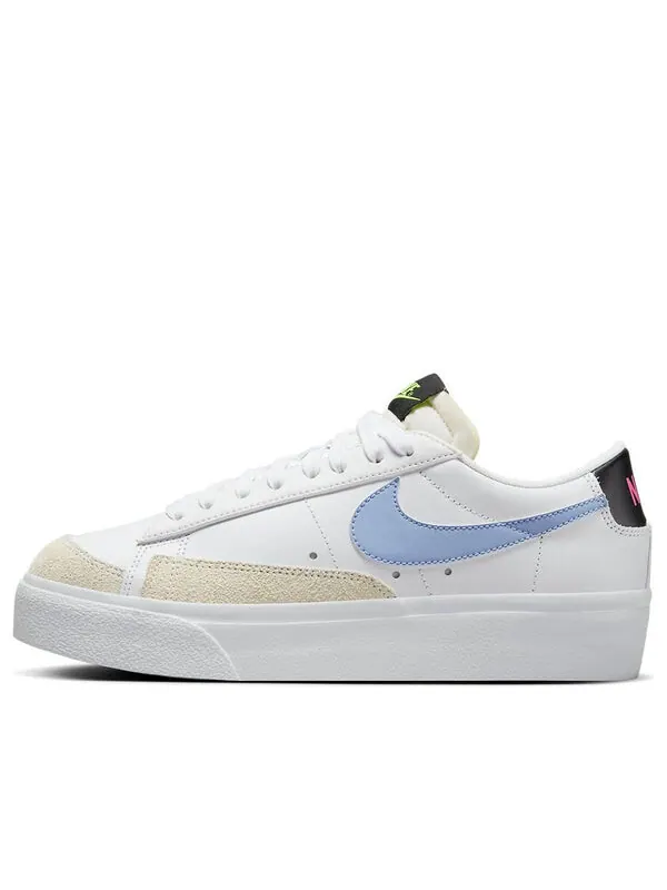 Кроссовки блейзер низкая платформа Nike — изображение 1 из 4, белый//черный
