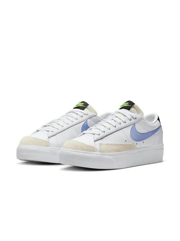 Кроссовки блейзер низкая платформа Nike — изображение 3 из 4, белый//черный