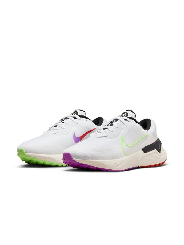 Кроссовки renew run 4 se 'white neon green' Nike — изображение 3 из 4, белый/зеленый
