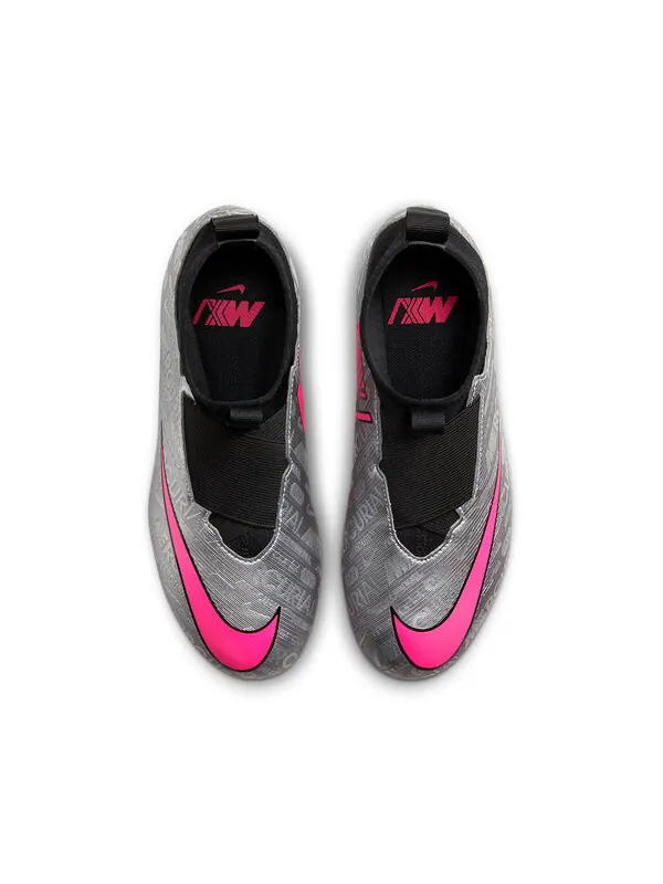 Кроссовки mercurial superfly 9 academy 25 мг Nike — изображение 2 из 4, серебристый/розовый