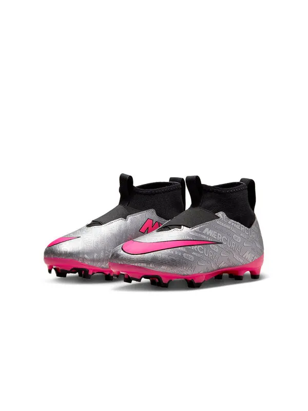 Кроссовки mercurial superfly 9 academy 25 мг Nike — изображение 4 из 4, серебристый/розовый