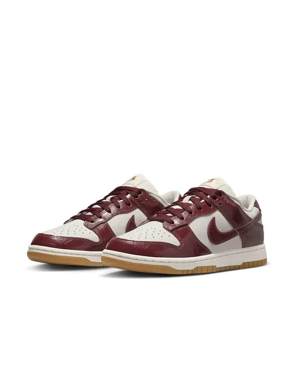 Кроссовки dunk low lx 'dark team red croc' Nike — изображение 2 из 4