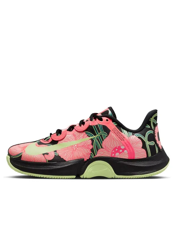 Кроссовки court air zoom gp turbo hc premium 'naomi osaka art nouveau floral' Nike — изображение 1 из 4, черный//розовый