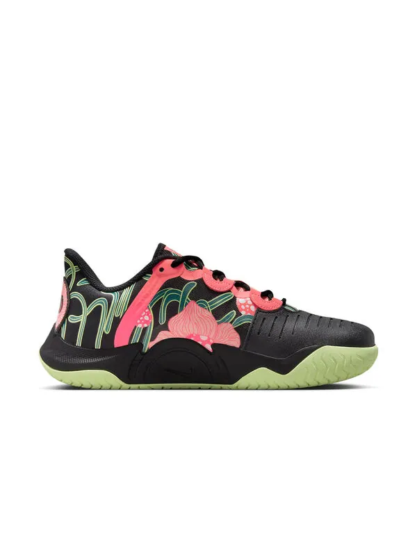 Кроссовки court air zoom gp turbo hc premium 'naomi osaka art nouveau floral' Nike — изображение 2 из 4, черный//розовый