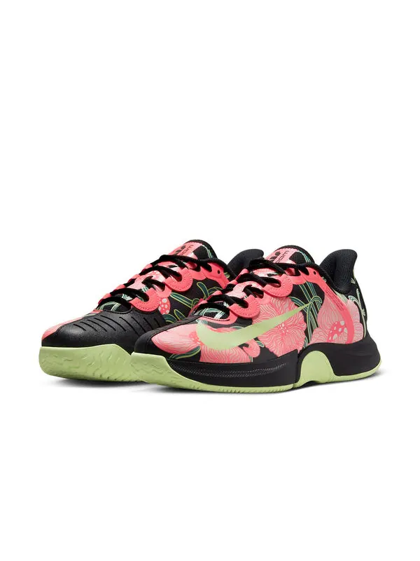 Кроссовки court air zoom gp turbo hc premium 'naomi osaka art nouveau floral' Nike — изображение 3 из 4, черный//розовый