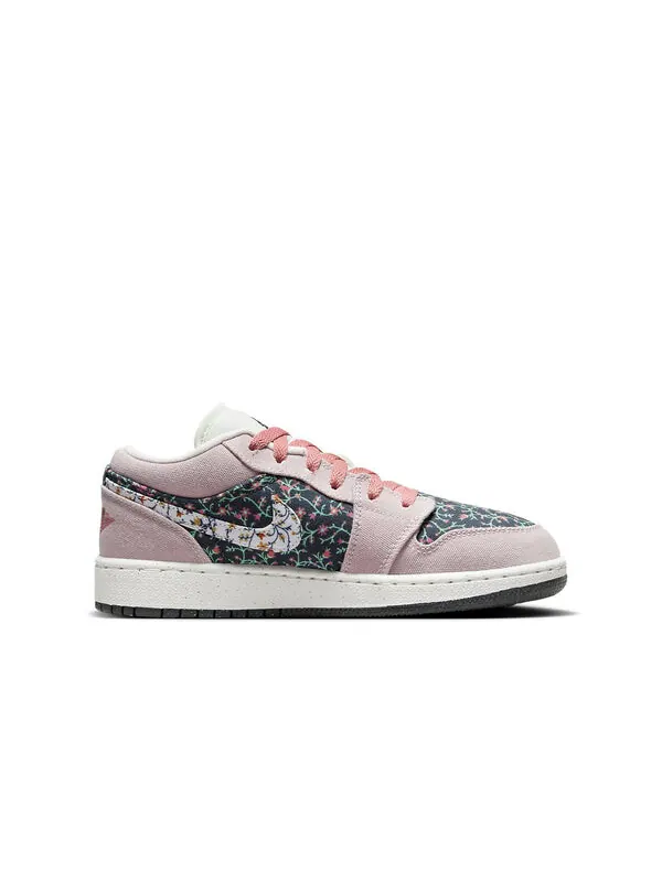 Кроссовки 1 низкие Air Jordan — изображение 2 из 4, розовый/белый/черный