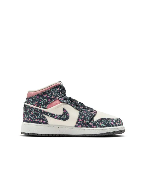 Кроссовки 1 средние Air Jordan — изображение 2 из 4, розовый/черный/белый