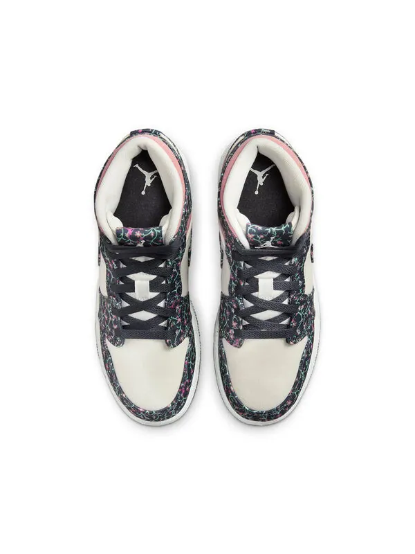 Кроссовки 1 средние Air Jordan — изображение 4 из 4, розовый/черный/белый