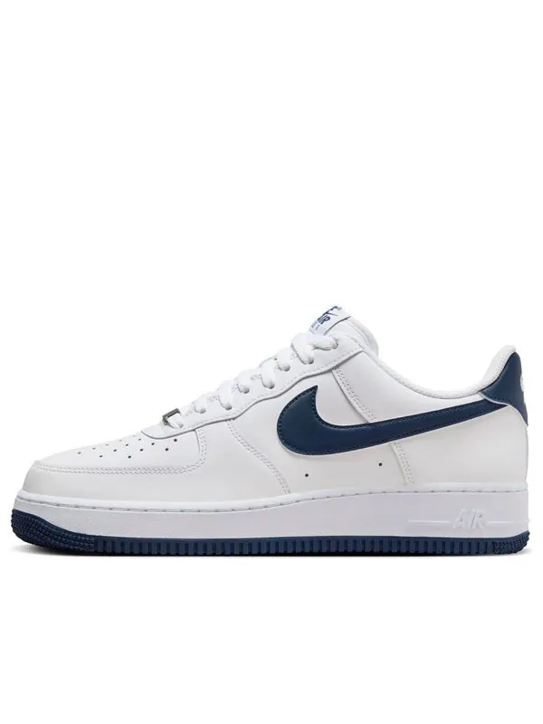 Кроссовки air force 1 '07 'white midnight navy' Nike — изображение 1 из 4, белый/темно-синий