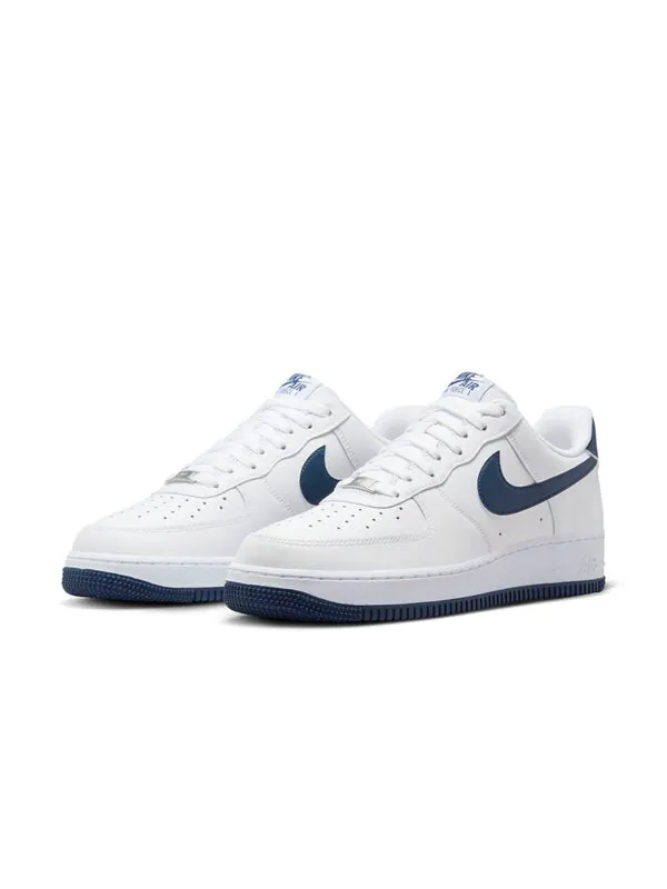 Кроссовки air force 1 '07 'white midnight navy' Nike — изображение 3 из 4, белый/темно-синий