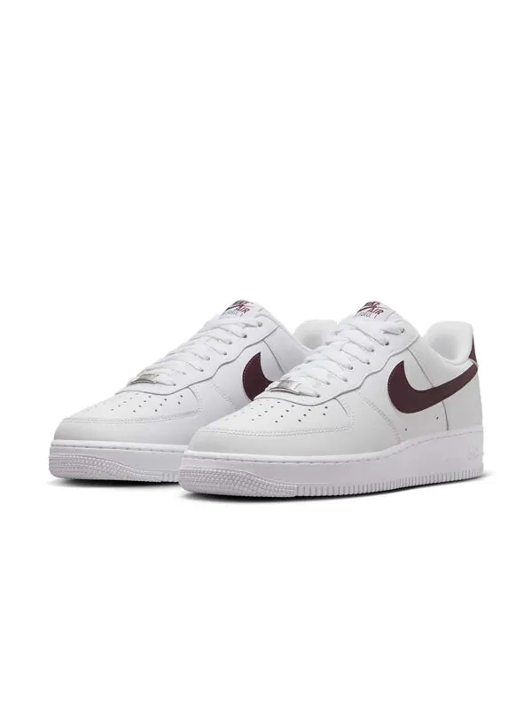 Кроссовки air force 1 '07 'white burgundy crush' Nike — изображение 3 из 4, белый/белый/бордовый