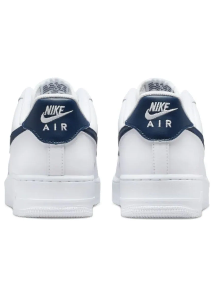 Кроссовки Nike Air Force 1 '07 'White Navy' — изображение 4 из 5, белый