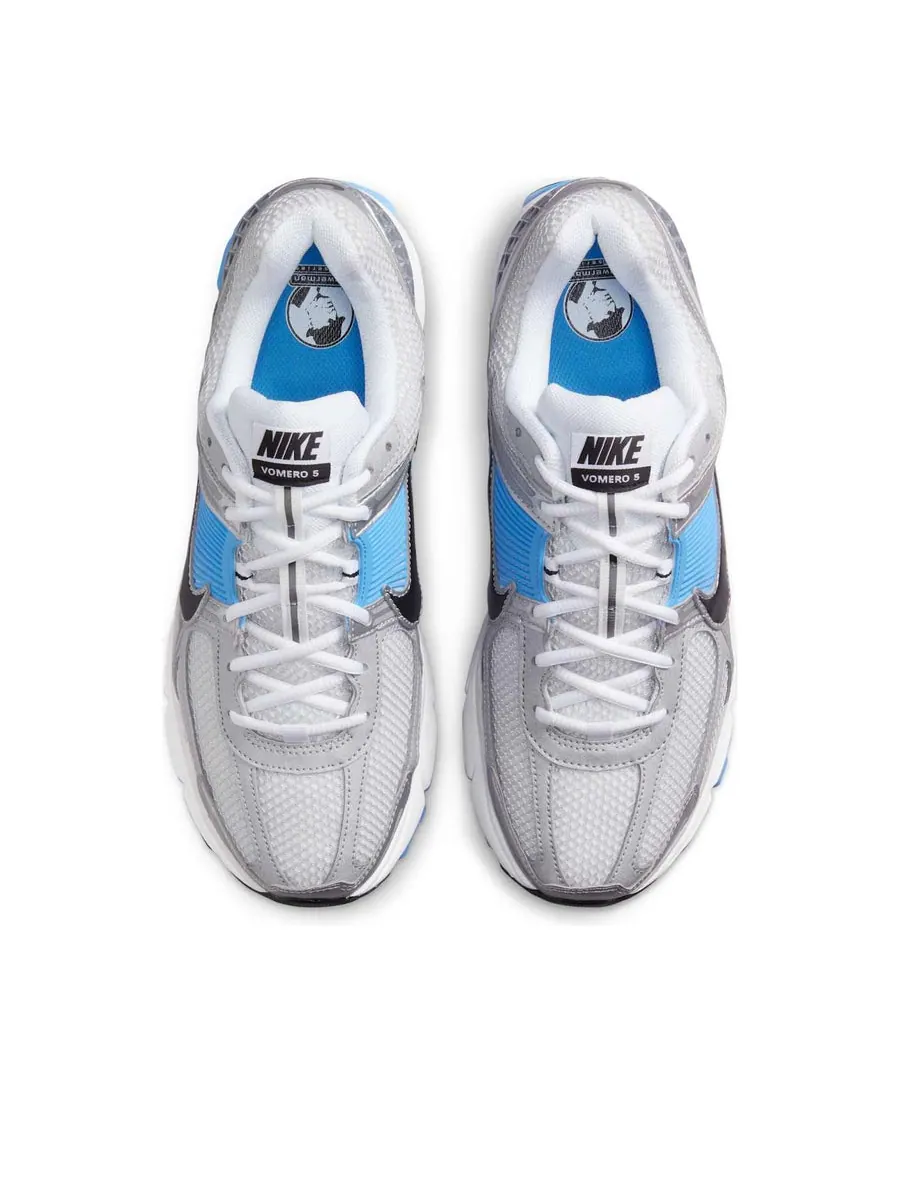 Кроссовки Nike Air Zoom Vomero 5 'Pure Platinum University Blue' — изображение 4 из 6, серый