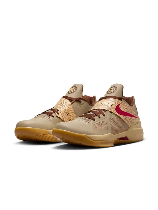 Кроссовки кд 4 Nike — изображение 2 из 4, хаки/красный///желтый