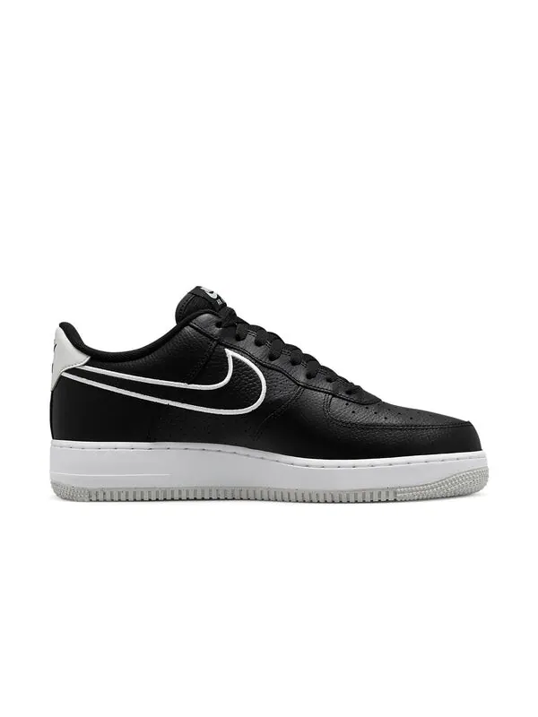 Кроссовки air force 1 '07 'embroidered swoosh - black' Nike — изображение 2 из 4, черный/белый