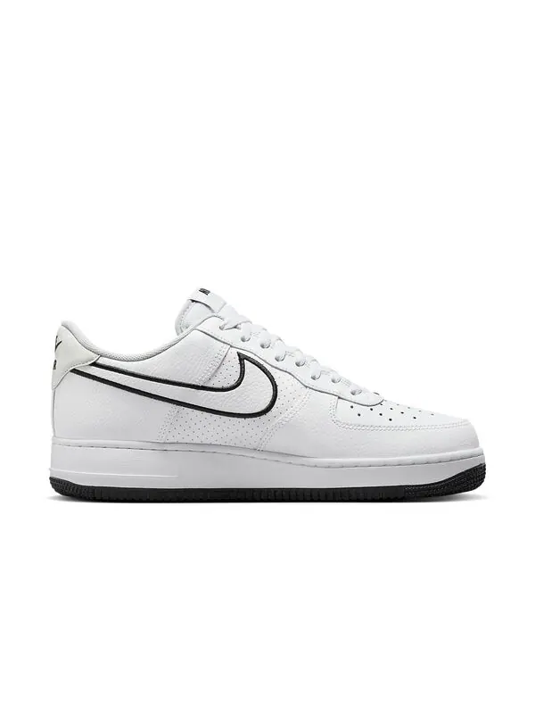 Кроссовки air force 1 '07 'embroidered swoosh - white black' Nike — изображение 2 из 4, белый/черный