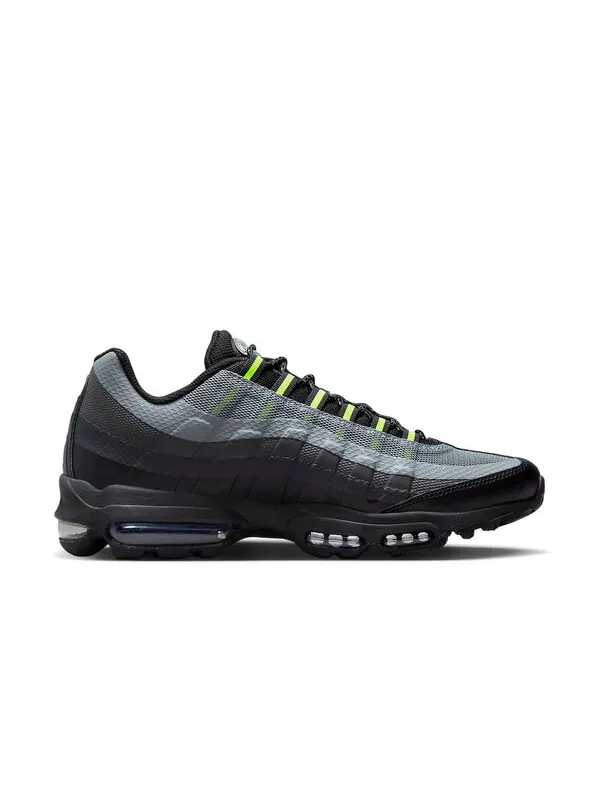Кроссовки air max 95 ultra 'black grey volt' Nike — изображение 2 из 4, черный/серый